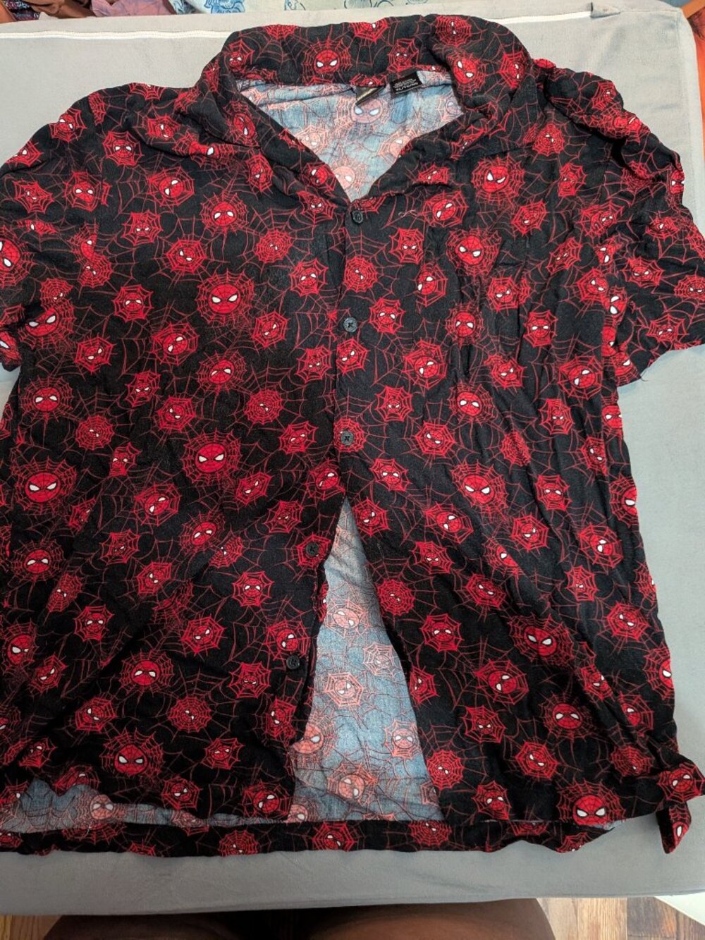 Marvel Spiderman Button-Down Shirt